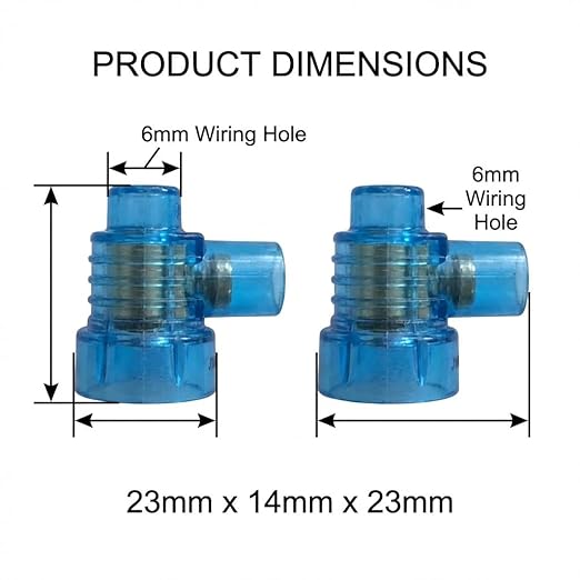 Connector Single Screw 32A 550V Blue 50 Pack