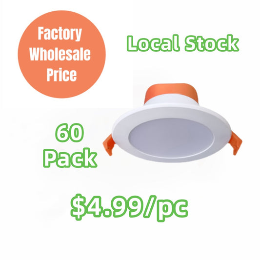 10W LED Recessed Downlight 90mm Cut Out 3CCT Dimmable TRIAC IP44 IC-4 Rated